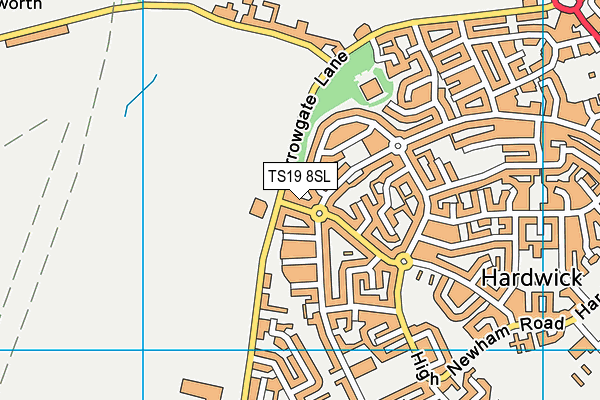 TS19 8SL map - OS VectorMap District (Ordnance Survey)