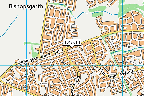 TS19 8TH map - OS VectorMap District (Ordnance Survey)
