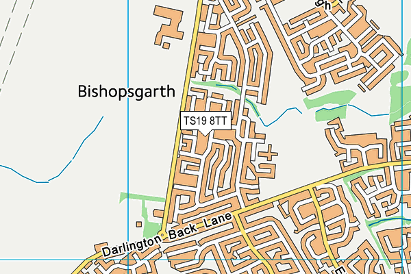 TS19 8TT map - OS VectorMap District (Ordnance Survey)