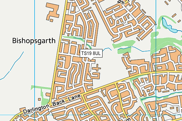 TS19 8UL map - OS VectorMap District (Ordnance Survey)