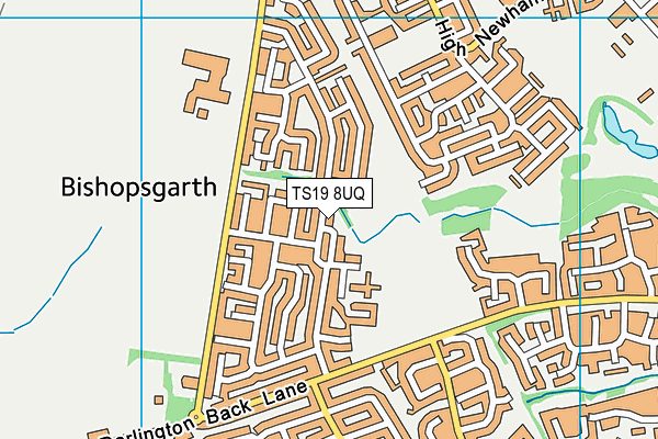 TS19 8UQ map - OS VectorMap District (Ordnance Survey)