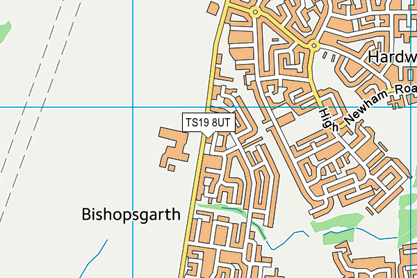 TS19 8UT map - OS VectorMap District (Ordnance Survey)