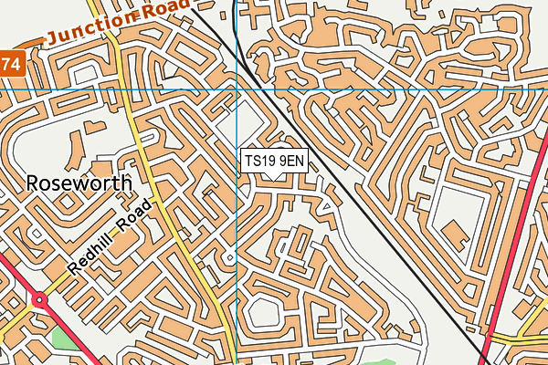 TS19 9EN map - OS VectorMap District (Ordnance Survey)