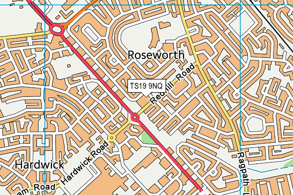 TS19 9NQ map - OS VectorMap District (Ordnance Survey)