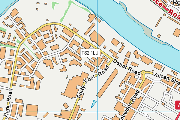 TS2 1LU map - OS VectorMap District (Ordnance Survey)