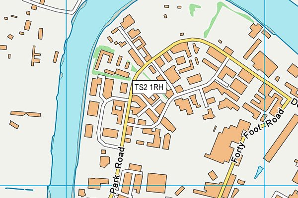 Hopefields Education CiC map (TS2 1RH) - OS VectorMap District (Ordnance Survey)