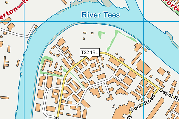TS2 1RL map - OS VectorMap District (Ordnance Survey)