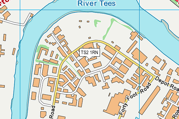 TS2 1RN map - OS VectorMap District (Ordnance Survey)