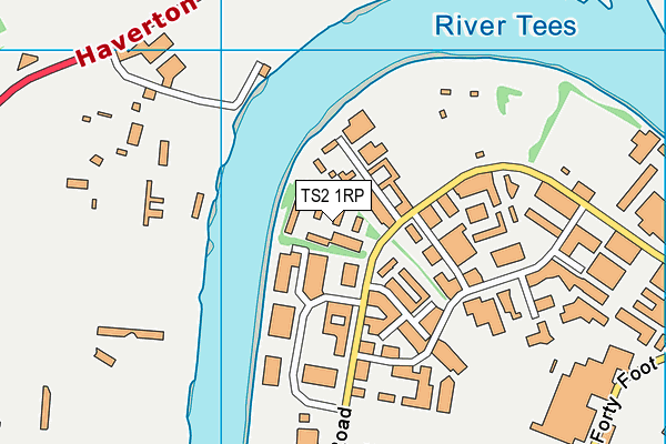 TS2 1RP map - OS VectorMap District (Ordnance Survey)