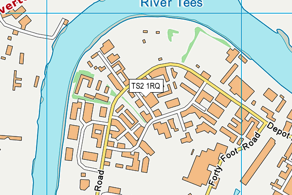 TS2 1RQ map - OS VectorMap District (Ordnance Survey)