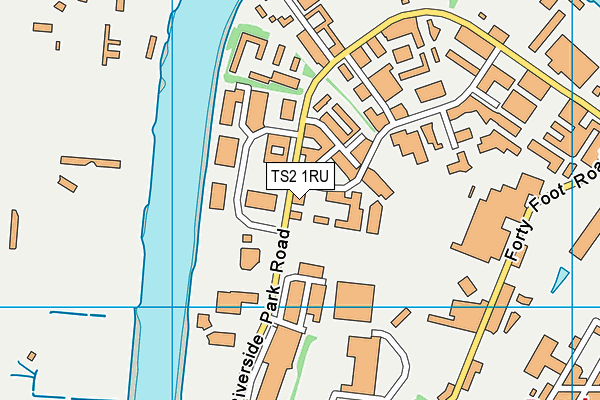 TS2 1RU map - OS VectorMap District (Ordnance Survey)
