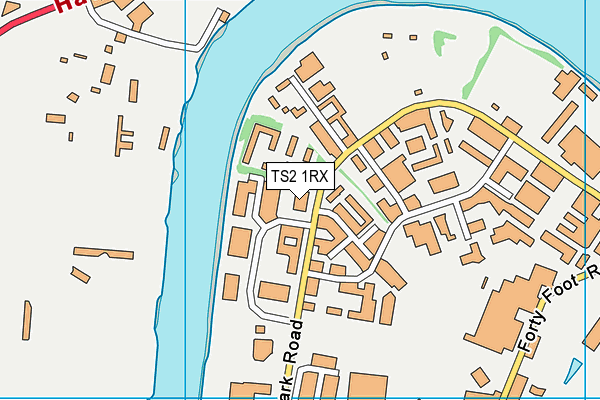 TS2 1RX map - OS VectorMap District (Ordnance Survey)