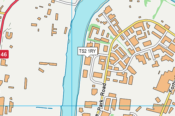 TS2 1RY map - OS VectorMap District (Ordnance Survey)