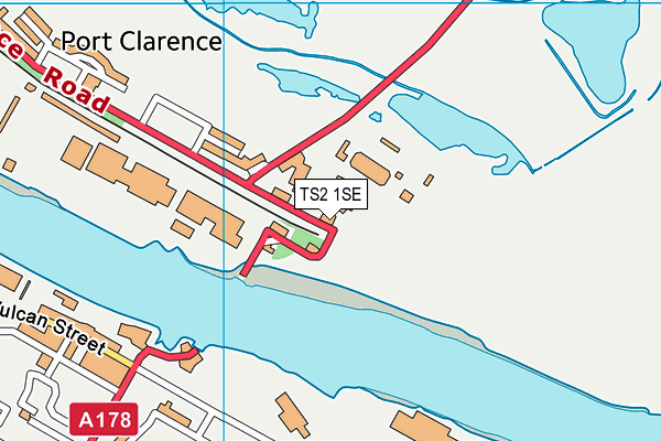 TS2 1SE map - OS VectorMap District (Ordnance Survey)