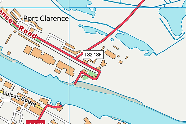 TS2 1SF map - OS VectorMap District (Ordnance Survey)