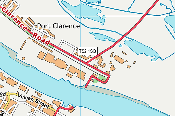 TS2 1SQ map - OS VectorMap District (Ordnance Survey)