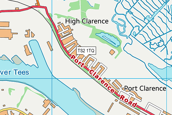 TS2 1TQ map - OS VectorMap District (Ordnance Survey)