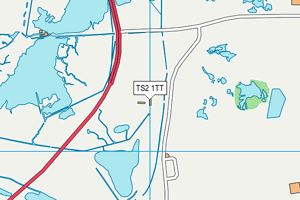TS2 1TT map - OS VectorMap District (Ordnance Survey)
