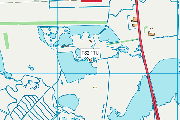 TS2 1TU map - OS VectorMap District (Ordnance Survey)