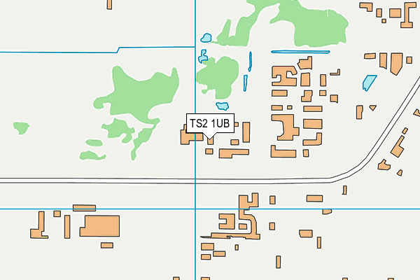 TS2 1UB map - OS VectorMap District (Ordnance Survey)