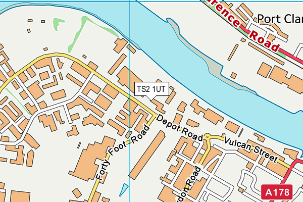 TS2 1UT map - OS VectorMap District (Ordnance Survey)