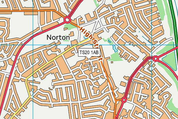 TS20 1AB map - OS VectorMap District (Ordnance Survey)