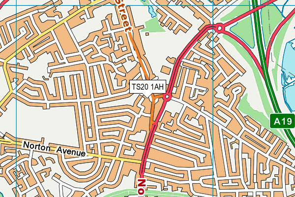 TS20 1AH map - OS VectorMap District (Ordnance Survey)