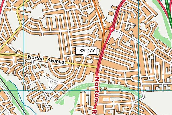 TS20 1AY map - OS VectorMap District (Ordnance Survey)