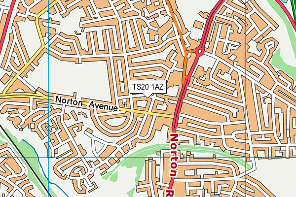 TS20 1AZ map - OS VectorMap District (Ordnance Survey)