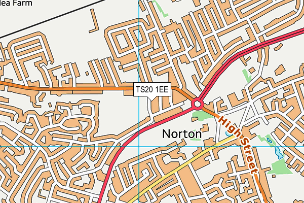 TS20 1EE map - OS VectorMap District (Ordnance Survey)