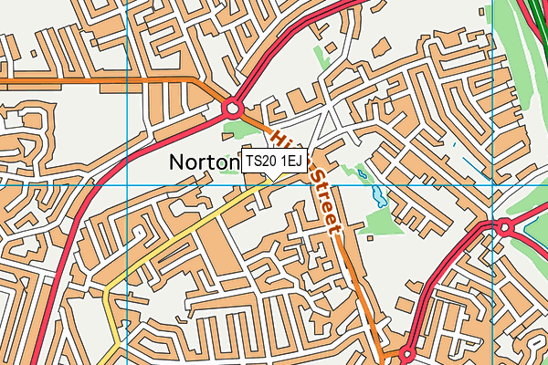 TS20 1EJ map - OS VectorMap District (Ordnance Survey)