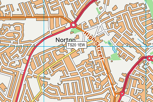 TS20 1EW map - OS VectorMap District (Ordnance Survey)