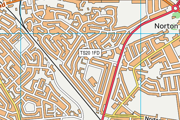 TS20 1FD map - OS VectorMap District (Ordnance Survey)