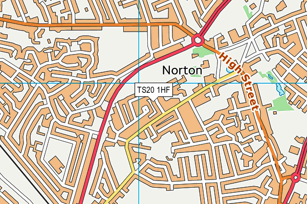 TS20 1HF map - OS VectorMap District (Ordnance Survey)