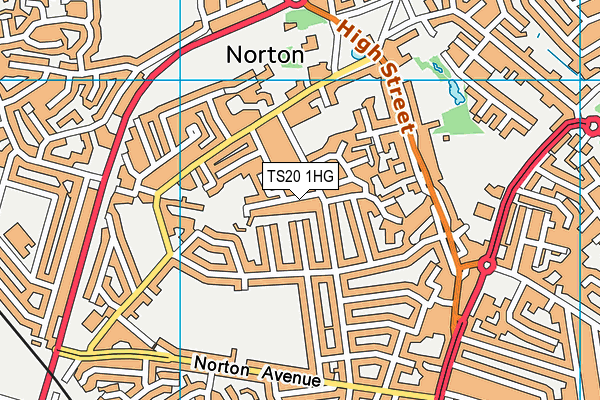 TS20 1HG map - OS VectorMap District (Ordnance Survey)