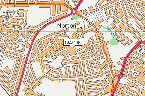 TS20 1HR map - OS VectorMap District (Ordnance Survey)