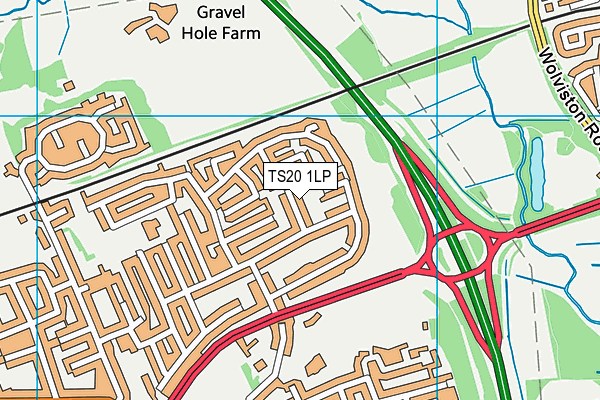 TS20 1LP map - OS VectorMap District (Ordnance Survey)