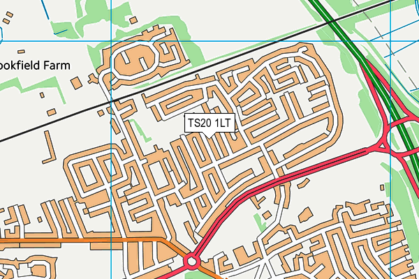 TS20 1LT map - OS VectorMap District (Ordnance Survey)
