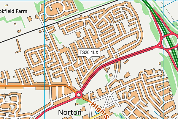 TS20 1LX map - OS VectorMap District (Ordnance Survey)