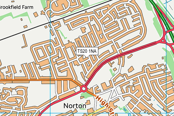 TS20 1NA map - OS VectorMap District (Ordnance Survey)