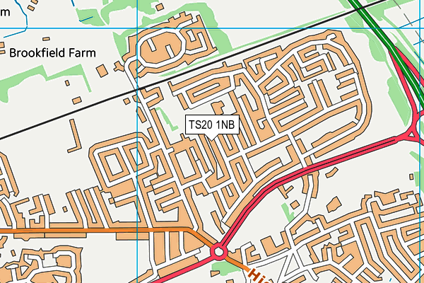 TS20 1NB map - OS VectorMap District (Ordnance Survey)