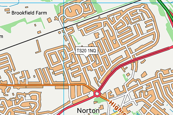 TS20 1NQ map - OS VectorMap District (Ordnance Survey)