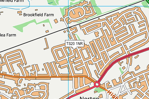 TS20 1NR map - OS VectorMap District (Ordnance Survey)