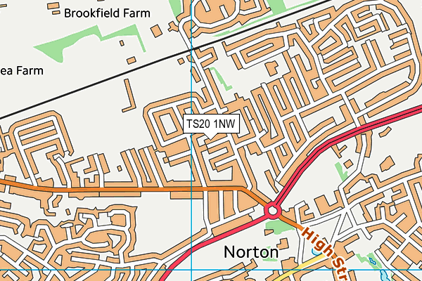 TS20 1NW map - OS VectorMap District (Ordnance Survey)