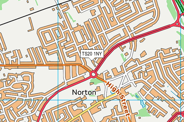 TS20 1NY map - OS VectorMap District (Ordnance Survey)