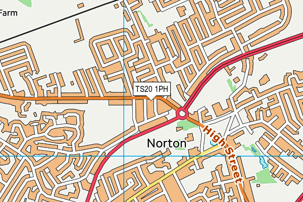 TS20 1PH map - OS VectorMap District (Ordnance Survey)