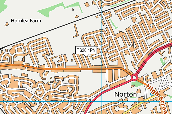 TS20 1PN map - OS VectorMap District (Ordnance Survey)