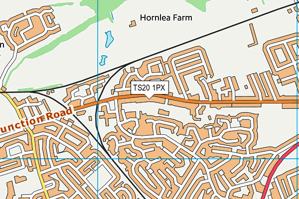 TS20 1PX map - OS VectorMap District (Ordnance Survey)