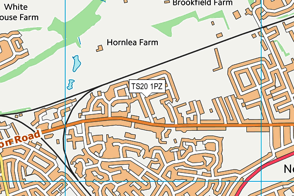 TS20 1PZ map - OS VectorMap District (Ordnance Survey)