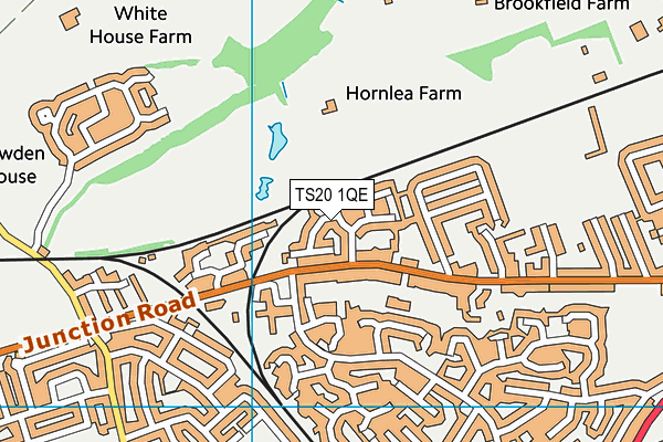 TS20 1QE map - OS VectorMap District (Ordnance Survey)